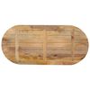 vidaXL Dessus de table 110x40x3,8 cm ovale bois massif de manguier