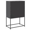 vidaXL Buffet haut noir 68,5x38,5x107 cm acier