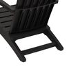 vidaXL Chaises de jardin Adirondack lot de 2 noir polypropyl&egrave;ne