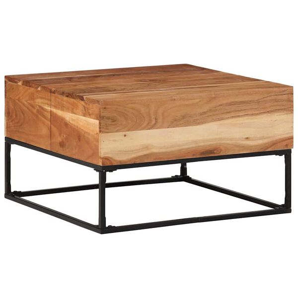 vidaXL Table basse 68x68x41 cm Bois d'acacia solide
