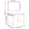 vidaXL Ensemble bistro de jardin 5 pcs Marron Bois d'Acacia Massif