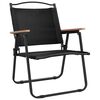 vidaXL Chaises de camping lot de 2 Noir 54x55x78 cm Tissu Oxford