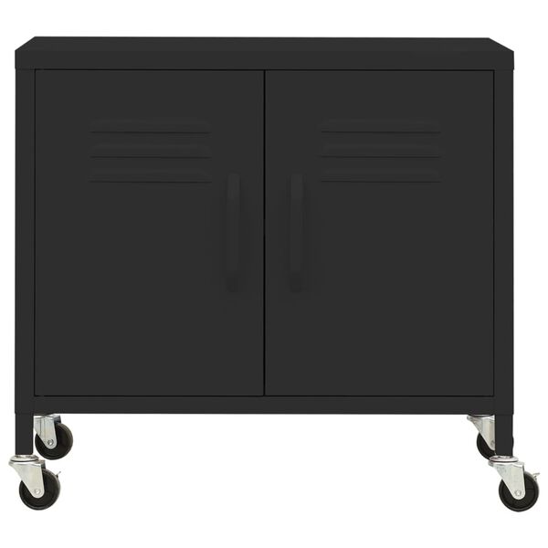 vidaXL Armoire de rangement Noir 60x35x56 cm Acier
