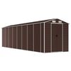 vidaXL Abri de jardin marron 191x725x198 cm acier galvanis&eacute;