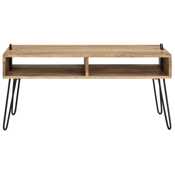 vidaXL Table basse Bois de manguier massif 100x60x45 cm