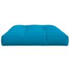 vidaXL Coussin de palette bleu 120x80x12 cm tissu