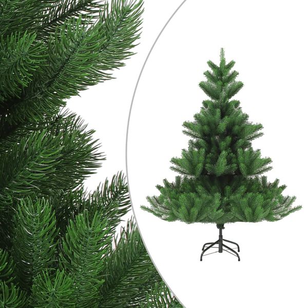 vidaXL Sapin de No&euml;l artificiel Nordmann avec LED et boules Vert 210cm