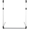 vidaXL Rail de suspension de garde-robe télescopique Argenté