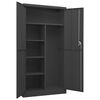 vidaXL Armoire &agrave; casiers Anthracite 90x40x180 cm Acier