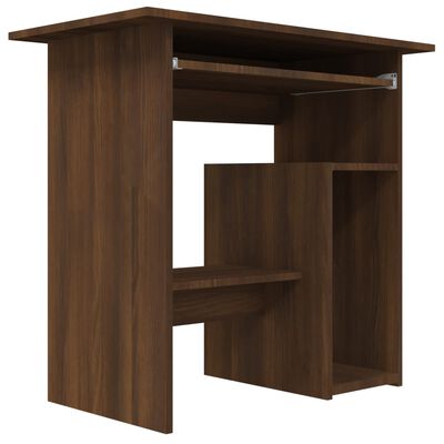 vidaXL Bureau Chêne marron 80x45x74 cm Bois d'ingénierie