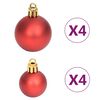 vidaXL Ensemble de boules de Noël 70 pcs Doré et rouge