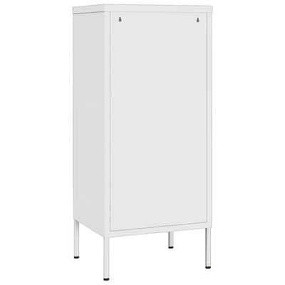 vidaXL Armoire de rangement Blanc 42,5x35x101,5 cm Acier