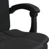 vidaXL Fauteuil inclinable de bureau noir similicuir