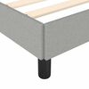 vidaXL Cadre de lit sans matelas gris clair tissu