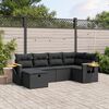 vidaXL Salon de jardin avec coussins 6 pcs beige r&eacute;sine tress&eacute;e
