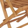 vidaXL Chaises pliables de jardin lot de 4 Bois de teck solide