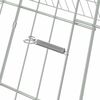vidaXL Cage pour lapins Argent 215 x 100 x 85 cm Acier galvanis&eacute;