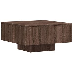 vidaXL Table basse Ch&ecirc;ne marron 60x60x31,5 cm Bois d'ing&eacute;nierie
