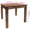vidaXL Table à manger bois de récupération mélangé 82x80x76 cm