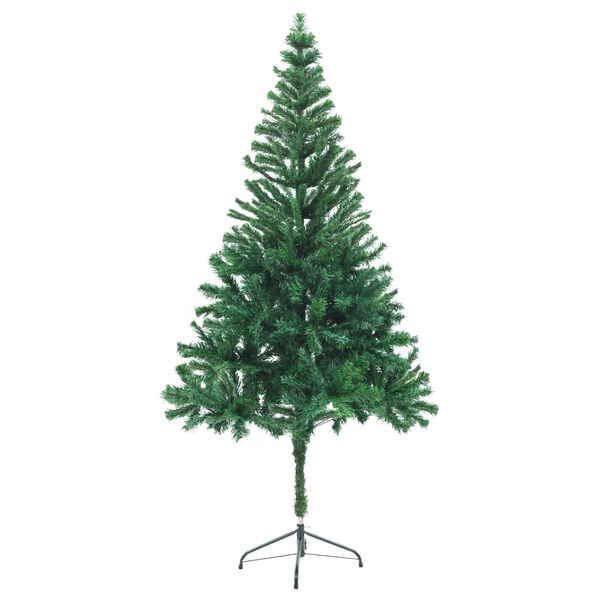 vidaXL Arbre de No&euml;l artificiel pr&eacute;-&eacute;clair&eacute;/support 180cm 564 branches