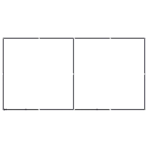 vidaXL Chenil d'ext&eacute;rieur pour chiens Acier 7,37 m&sup2;