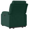vidaXL Fauteuil inclinable de massage vert fonc&eacute; velours