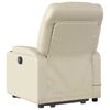 vidaXL Fauteuil inclinable de massage crème similicuir