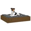vidaXL Lit pour chien Marron miel 51,5x44x9 cm Bois de pin solide