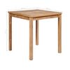 vidaXL Table de jardin 80x80x77 cm Bois de teck solide