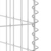 vidaXL Mur en gabion pour poubelle Acier galvanisé 110x100x110 cm