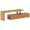vidaXL Meuble TV (118-200) x 30 x 40 cm Bois massif d'acacia