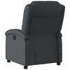 vidaXL Fauteuil inclinable de massage électrique noir cuir véritable