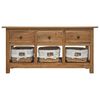 vidaXL Buffet bois d'acajou massif 100x30x50 cm