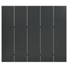 vidaXL Cloison de s&eacute;paration 5 panneaux Anthracite 200x180 cm Acier