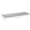 vidaXL &Eacute;tag&egrave;re murale flottante Gris b&eacute;ton 80x23,5x3,8 cm MDF