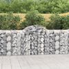 vidaXL Paniers &agrave; gabions arqu&eacute;s 8 pcs 200x50x100/120 cm fer galvanis&eacute;