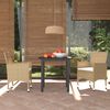 vidaXL Ensemble &agrave; manger de jardin et coussins 3 pcs Poly rotin Beige