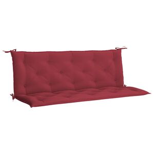 vidaXL Coussin de banc de jardin rouge bordeaux tissu oxford