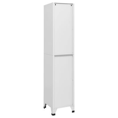 vidaXL Armoire à casiers Blanc 38x40x180 cm Acier