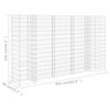 vidaXL Jardini&egrave;re &agrave; gabion en H Fil d'acier 260x40x150 cm