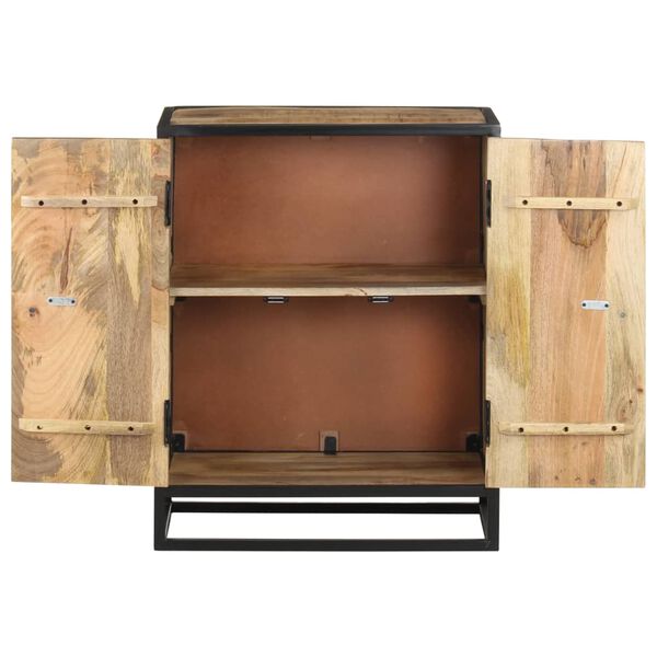 vidaXL Buffet sculpté à la main 60x35x75 cm Bois de manguier massif