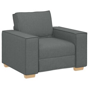 vidaXL Canap&eacute; Fauteuil Gris Fonc&eacute; 100x78x84 cm Tissu