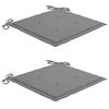 vidaXL Chaises &agrave; manger d'ext&eacute;rieur lot de 2 et coussins Acacia massif