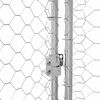 vidaXL Kennel pour Chiens Argent&eacute; 2 x 2 x 2 m Acier galvanis&eacute;