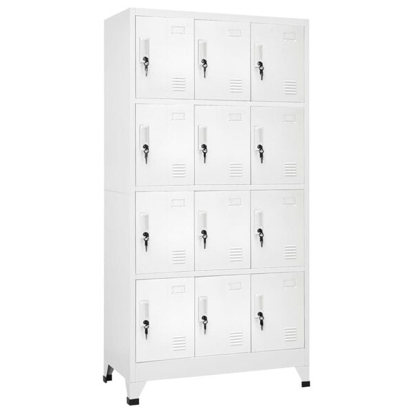 vidaXL Armoire à casier avec 12 compartiments 90x45x180 cm