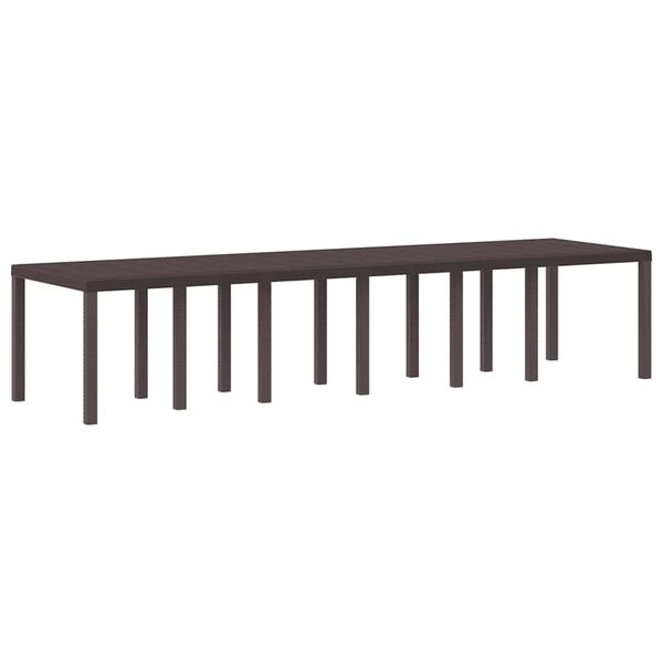 vidaXL Ensemble de salle à manger pour jardin 13 pcs Marron