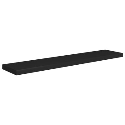 vidaXL Étagères murales flottantes 4 pcs noir 120x23,5x3,8 cm MDF