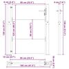 vidaXL Portail de jardin 100x125 cm en acier Corten