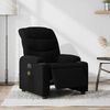 vidaXL Fauteuil inclinable de massage électrique noir tissu