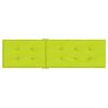 vidaXL Coussin de chaise de terrasse vert vif (75+105)x50x4 cm